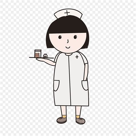 Nurse Figure Clipart Black And White