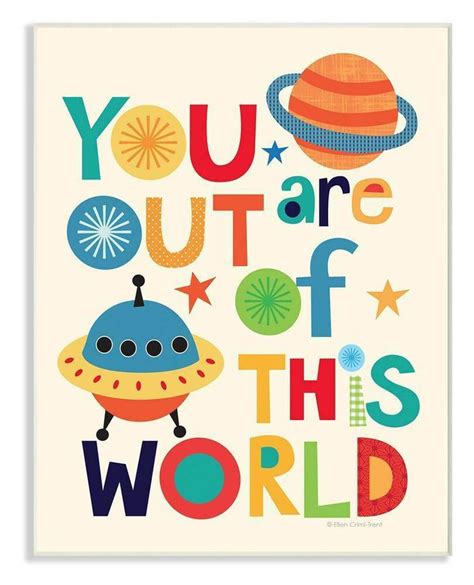 eBay #Sponsored "You are Out of This World" Decorative Wall Plaque [ID 3615272] | Art wall kids ...