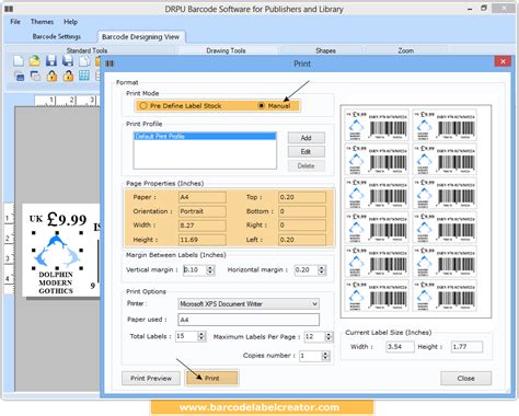 Barcode Label Creator - Publishers and Library screenshots barcode maker software