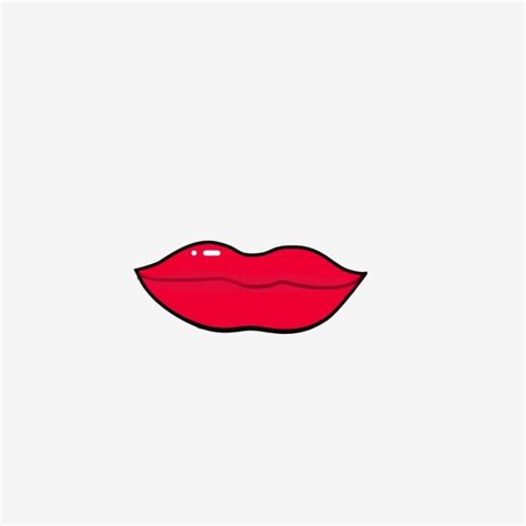 Día De San Valentín Labios Rojo Dibujos Animados PNG , Imágenes ...