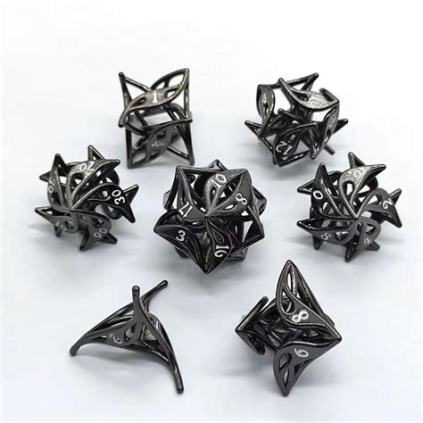 Unique Design Metal Dice With Metal Box Hollow Flower Design - Etsy