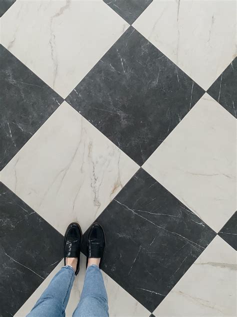 Black And White Tile Floor Pics | Floor Roma