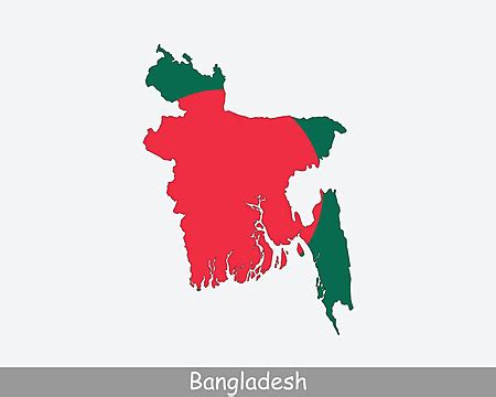 Bangladesh Map Icon Cartography Map Illustration Vector, Cartography ...