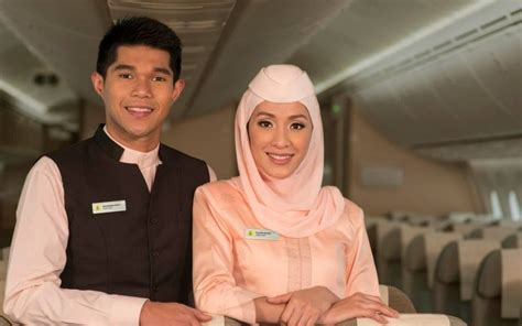 Royal Brunei Airlines new uniform for cabin crew 2014 #inflight #brunei