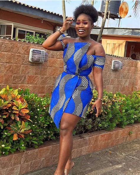 120 Ankara Short Gown Styles Designs 2020 | ThriveNaija