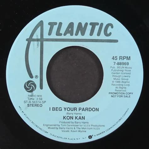 KON KAN : i beg your pardon / instro ATLANTIC 7" simple 45 tr/min EUR ...
