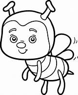 A Cute Bee coloring Page  Download Print Or Color Online For Free sketch template