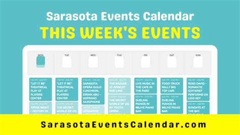 Sarasota Events Calendar - Sarasota Events Calendar