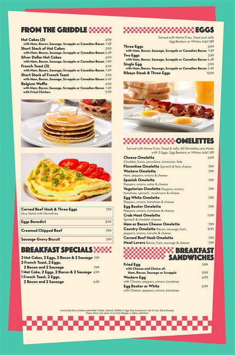 Our Menu - Cambridge Diner in Cambridge, Maryland