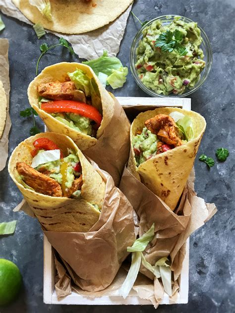 Chicken Fajita corn tortilla wraps | Soulful And Healthy