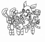 Fnaf World Coloring Pages Free Printable  ChloeropCarroll sketch template