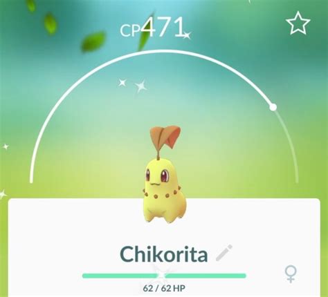 pokemon_go_screenshot_of_shiny_chikorita_profile – Pokémon Blog