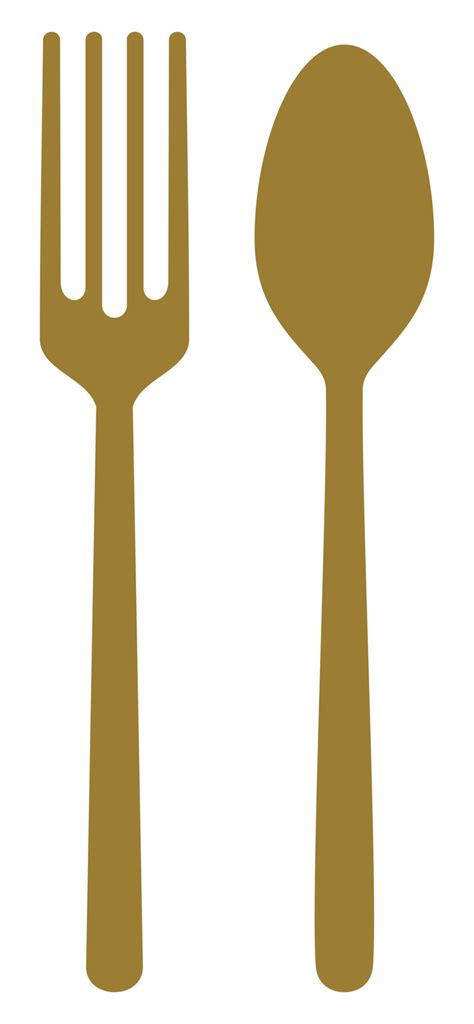 Spoon and Fork for Icon Symbol for Logo, Pictogram or Graphic Design ...