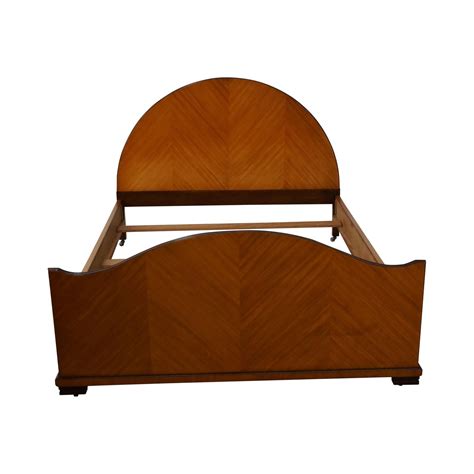 Vintage Art Deco Style Satin Wood Full Size Bed on Chairish.com | Art deco furniture, Bedding ...