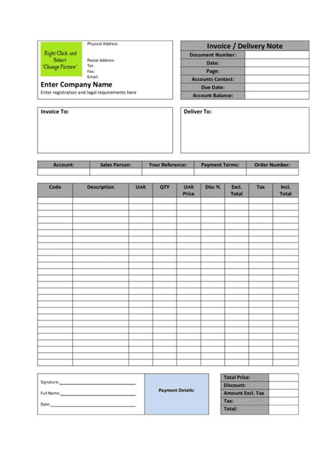 Invoice Templates Printable free — excelxo.com