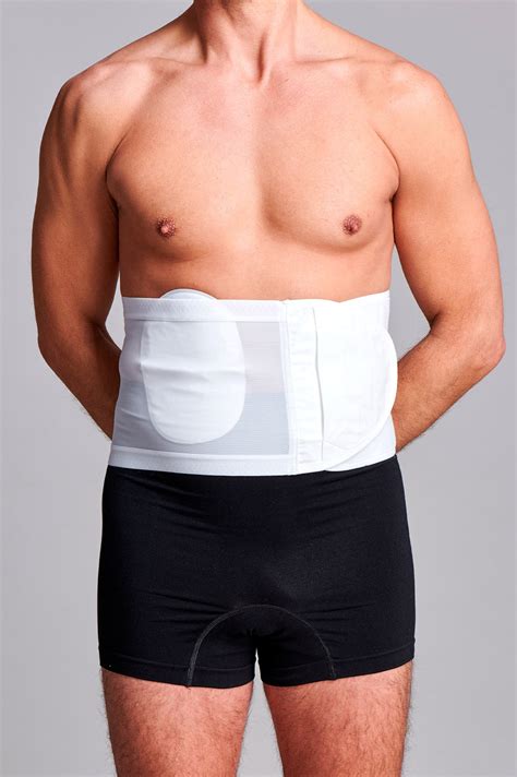 Unisex Anti Roll Mesh Ostomy Hernia Support Belt 20cm – CUI Wear