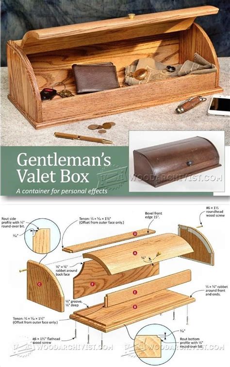 Valet Box Plans - Woodworking Plans and Projects | WoodArchivist.com ...