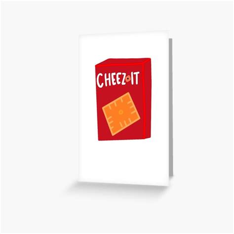 Cheez It Greeting Cards | Redbubble