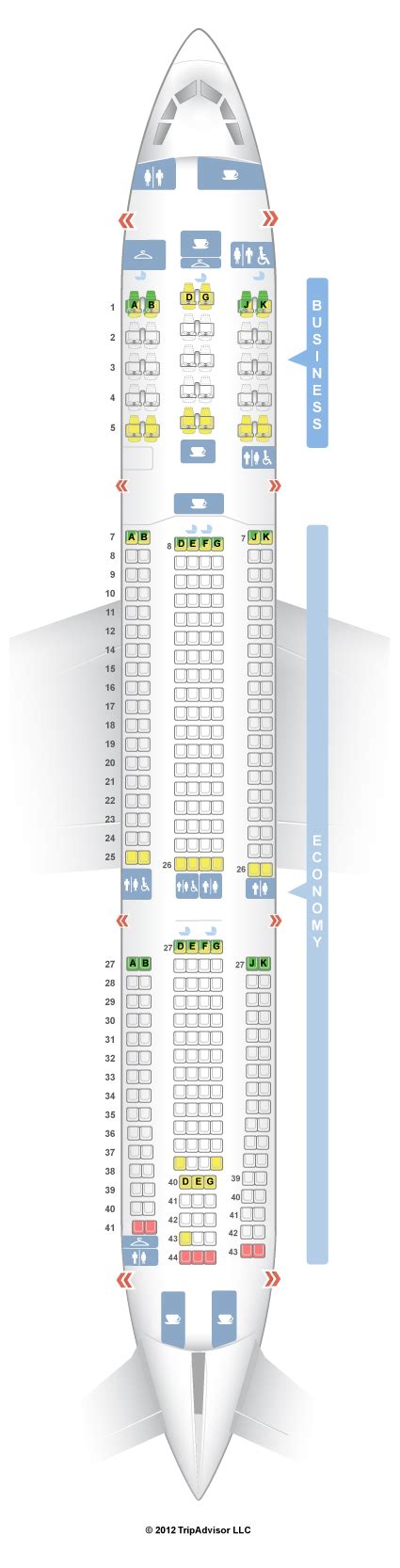 SeatGuru Seat Map China Airlines Airbus A330-300 (333) V2