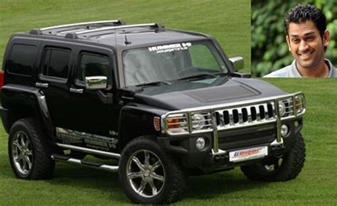 Dhoni and his Hummer, Pic – crickethighlights.com