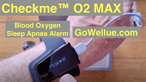 Wellue Checkme™ O2 MAX Dynamic HR, SpO2 Blood Oxygen, Sleep Apnea ...