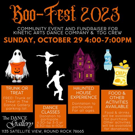 Boo Fest 2023 on October 29th! • The Dance Gallery