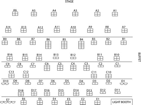 Seating Chart - Dutch Apple Dinner Theatre