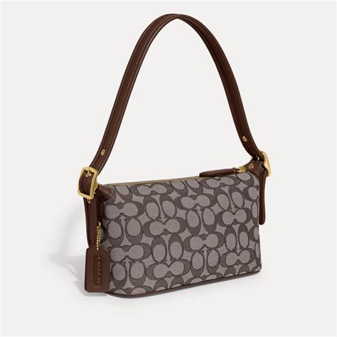 Coach Demi Leather-Trimmed Logo-Jacquard Bag