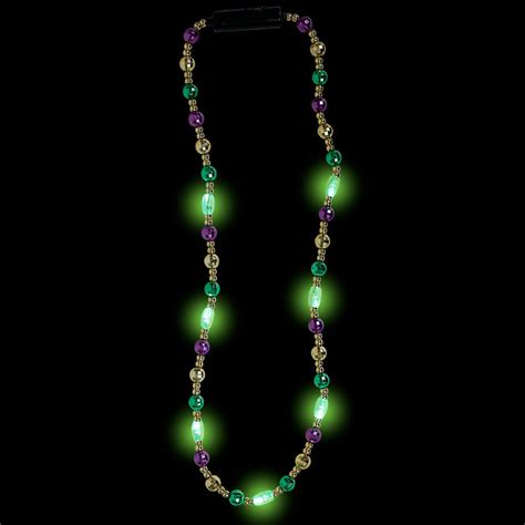 Light Up Mardi Gras Beads 32"