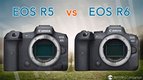 Canon EOS R5 vs R6 - The 10 Main Differences - Mirrorless Comparison