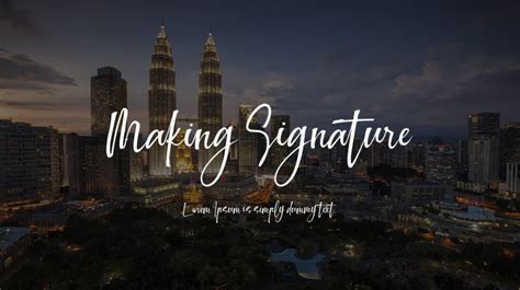 Making Signature Font : Download Free for Desktop & Webfont