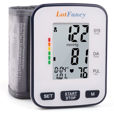 LotFancy Wrist Blood Pressure Cuff Monitor with Portable Case - Walmart.com - Walmart.com