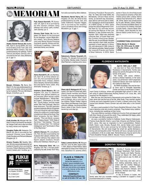 2020 Obituaries – Pacific Citizen