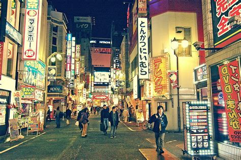 HD wallpaper: Tokyo, Japan,City, street, people, restaurants, neon, life, stores | Wallpaper Flare