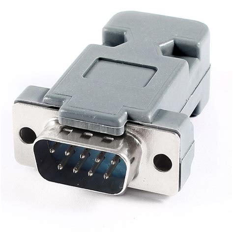 DB9 DB-9 Male RS232 9 Pin Serial Port Connector Jack Adapters With ...