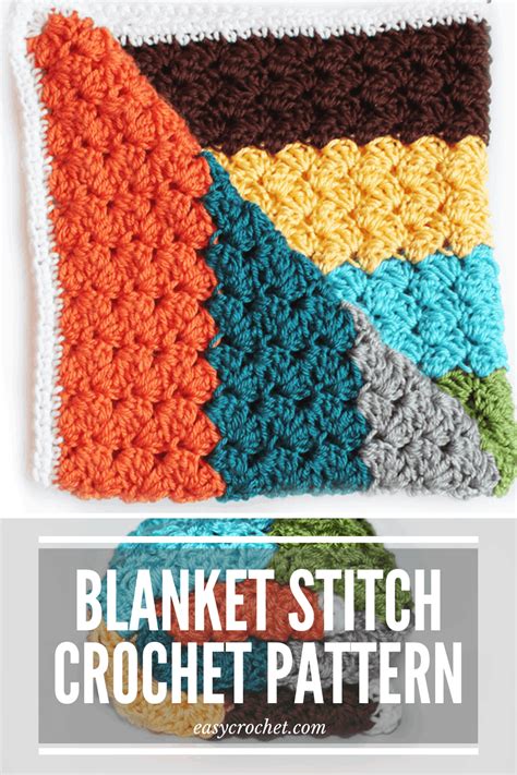 How to Crochet the Blanket Stitch Pattern - Easy Crochet Patterns