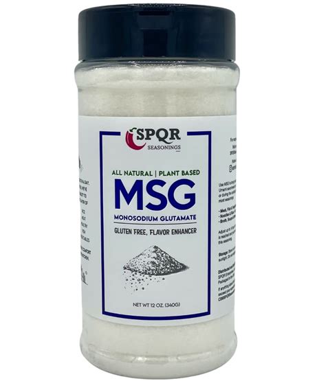 Buy All Natural Based MSG Seasoning Monosodium Glutamate XL 12 Ounce Bottle Gluten Free ...