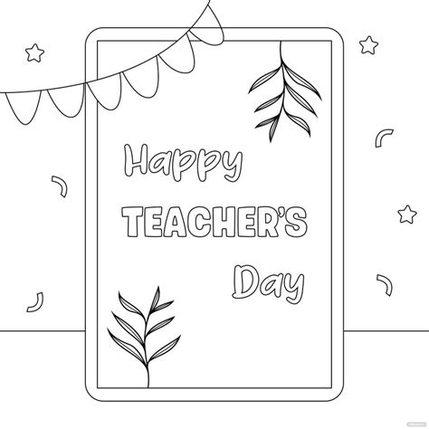 Teachers Day Greeting Card Drawing in PSD, Illustrator, SVG, JPG, EPS, PNG - Download | Template.net