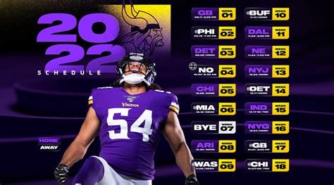 Minnesota Vikings Schedule 2022 - Athlon Sports