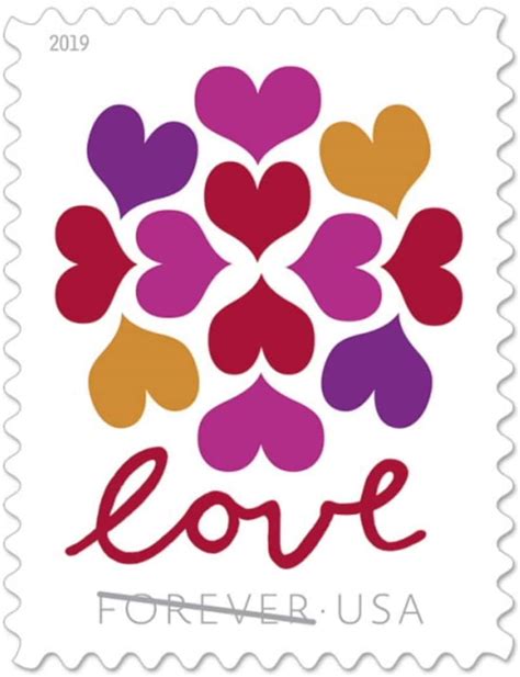 Hearts Blossom Love USPS Forever Stamps Sheet of 20 USPS | Etsy