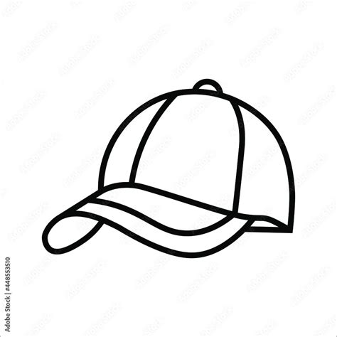 Baseball hat sketch icon for web, mobile and infographics. Baseball hat ...