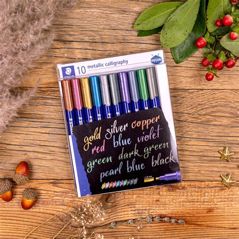 Buy Staedtler: 8325 Metallic Calligraphy Pens - Set of 10 at Mighty Ape NZ