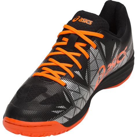 Asics Mens GEL-Fastball 3 Indoor Court Shoes - Black/Shocking Orange ...