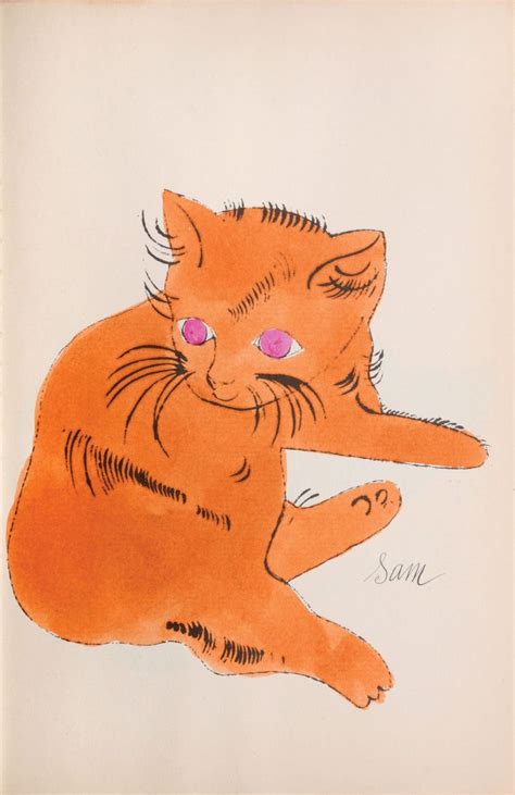 Andy Warhol Painted These Prints While Living With 25 Cats | Cat art ...