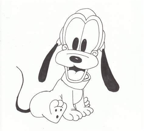 Pluto Disney Drawing at PaintingValley.com | Explore collection of ...