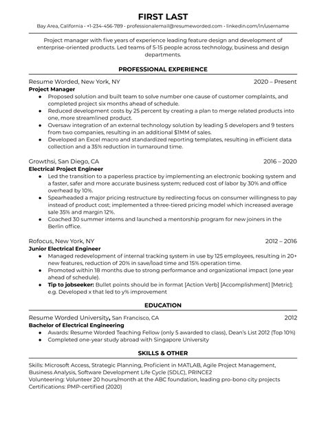 50 Manager Resume Examples For 2023 Resume Worded | Images and Photos ...