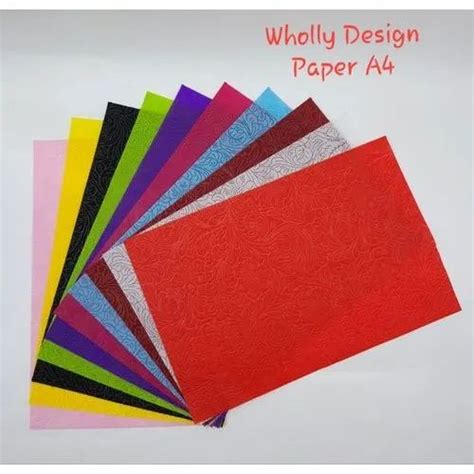 A4 Wholly Craft Paper Sheet, 100 Sheets at Rs 60/pack in Bengaluru | ID: 21137008548