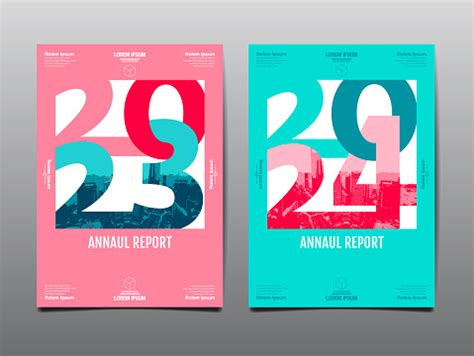 Annual Report 20232024 Template Layout Design Typography Flat Design ...