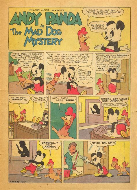 STANLEY STORIES: Deadly-Serious Funnies: Andy Panda in "The Mad Dog Mystery" (Dell one-shot #85 ...