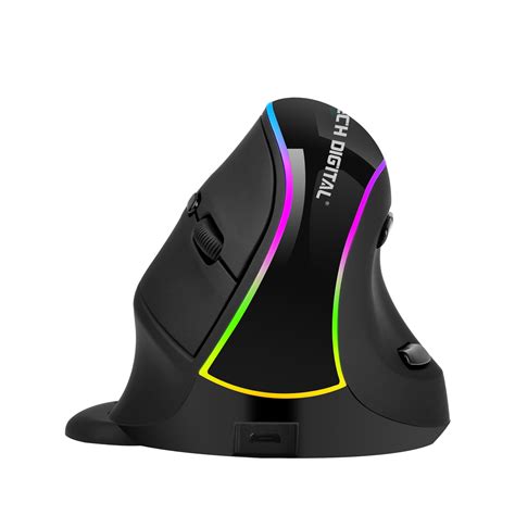 Wireless Rechargeable Vertical Ergonomic Mouse [V638] - J-Tech Digital